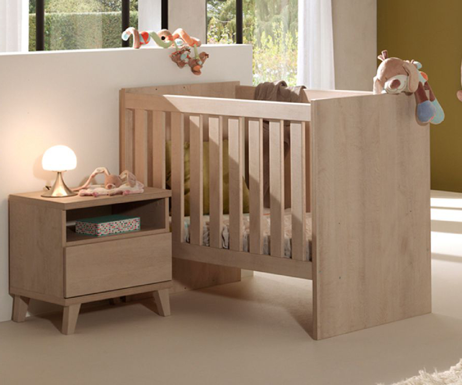 Bed NEYT, Pauline, Pauline 60x120 omvb, babybed omvormbaar tot eenpersoonsbed