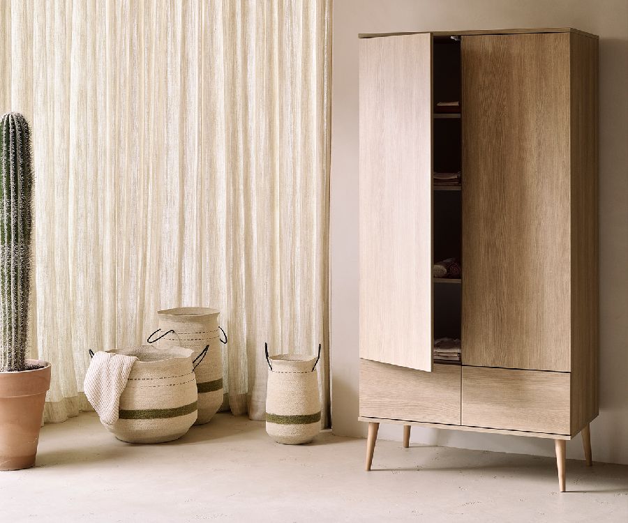 Kast Quax, Flow Honey Ash, Flow Honey Ash Wardrobe, 2-deurs